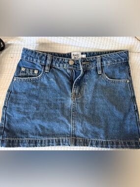 Princess Polly Blue Denim Mini Skirt